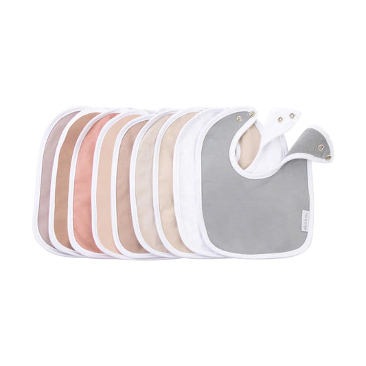 Ely's and Co Tan Jersey Bib Terry Lining White Trim