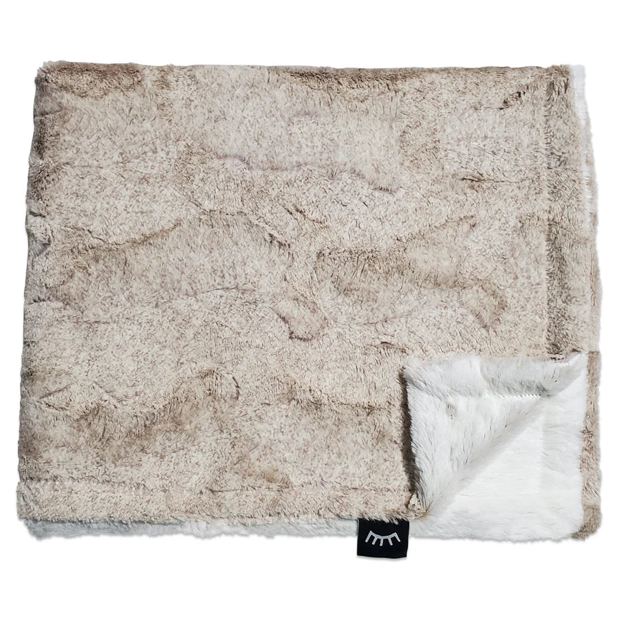 Winx and Blinx Frosted Taupe Minky Blanket