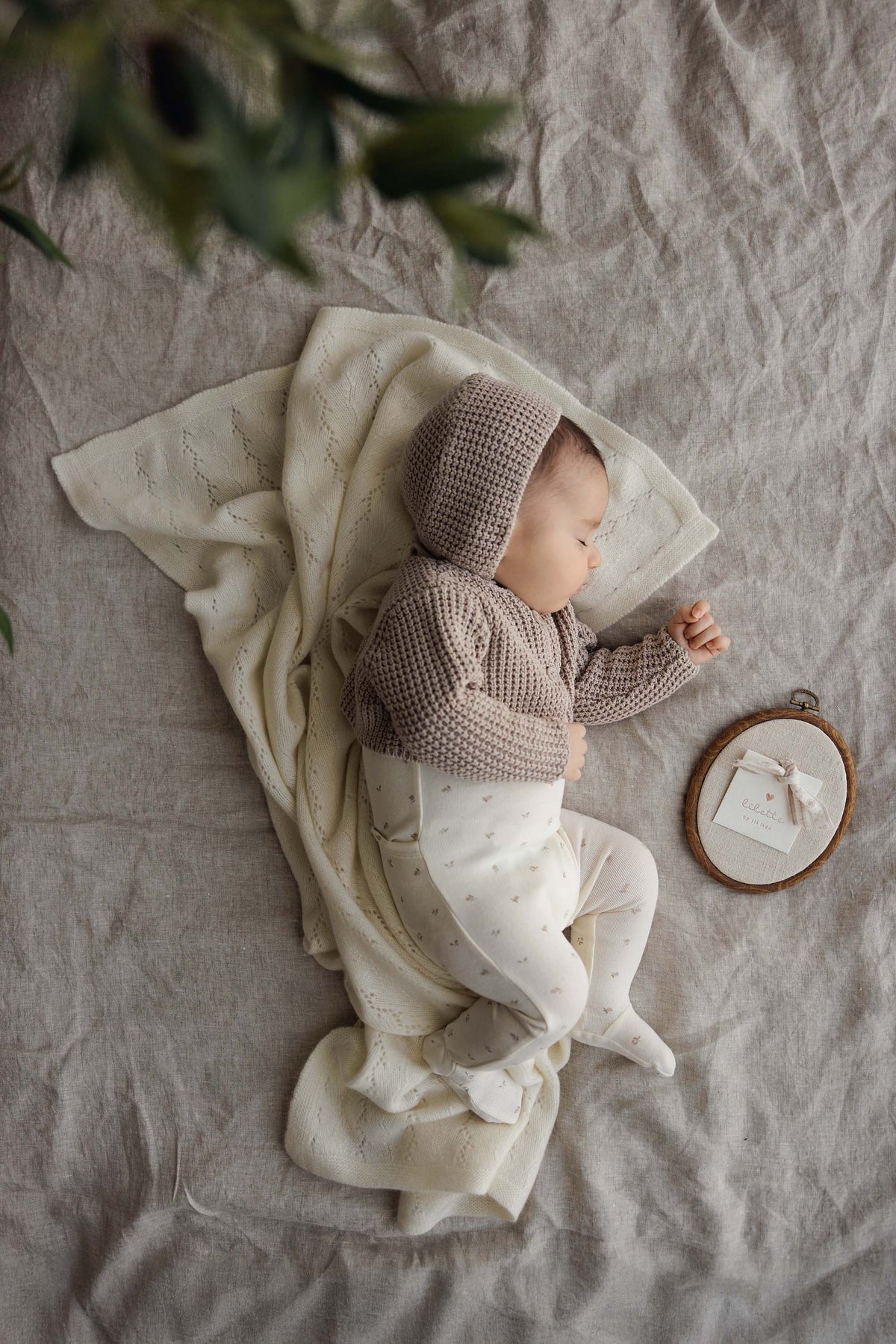 Lilette Bitsy Floral Footie Set - Cream/Oat