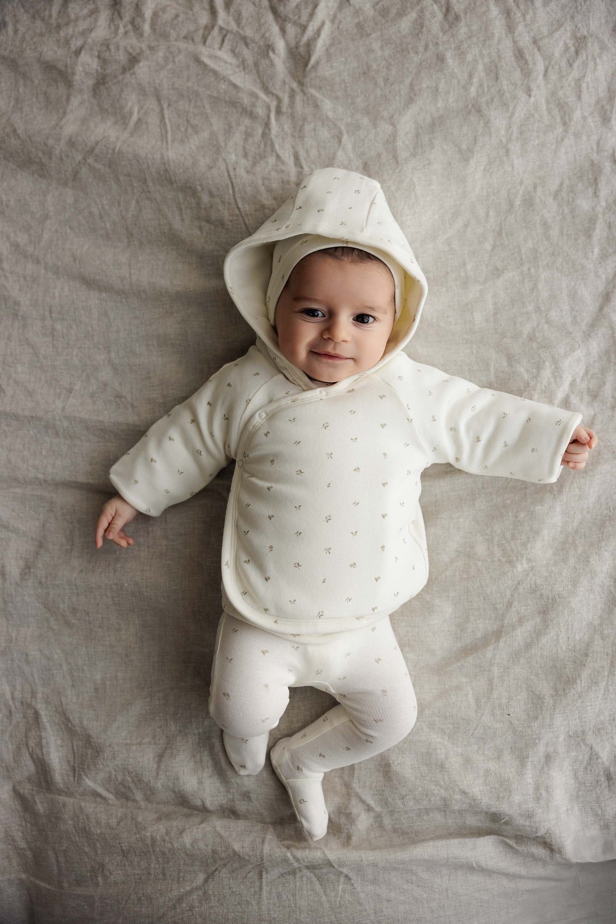 Lilette Bitsy Floral Layette Set - Cream/Oat