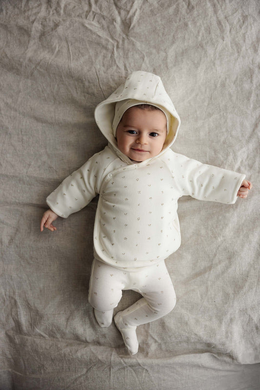 Lilette Padded Bitsy Floral Jacket - Cream/Oat