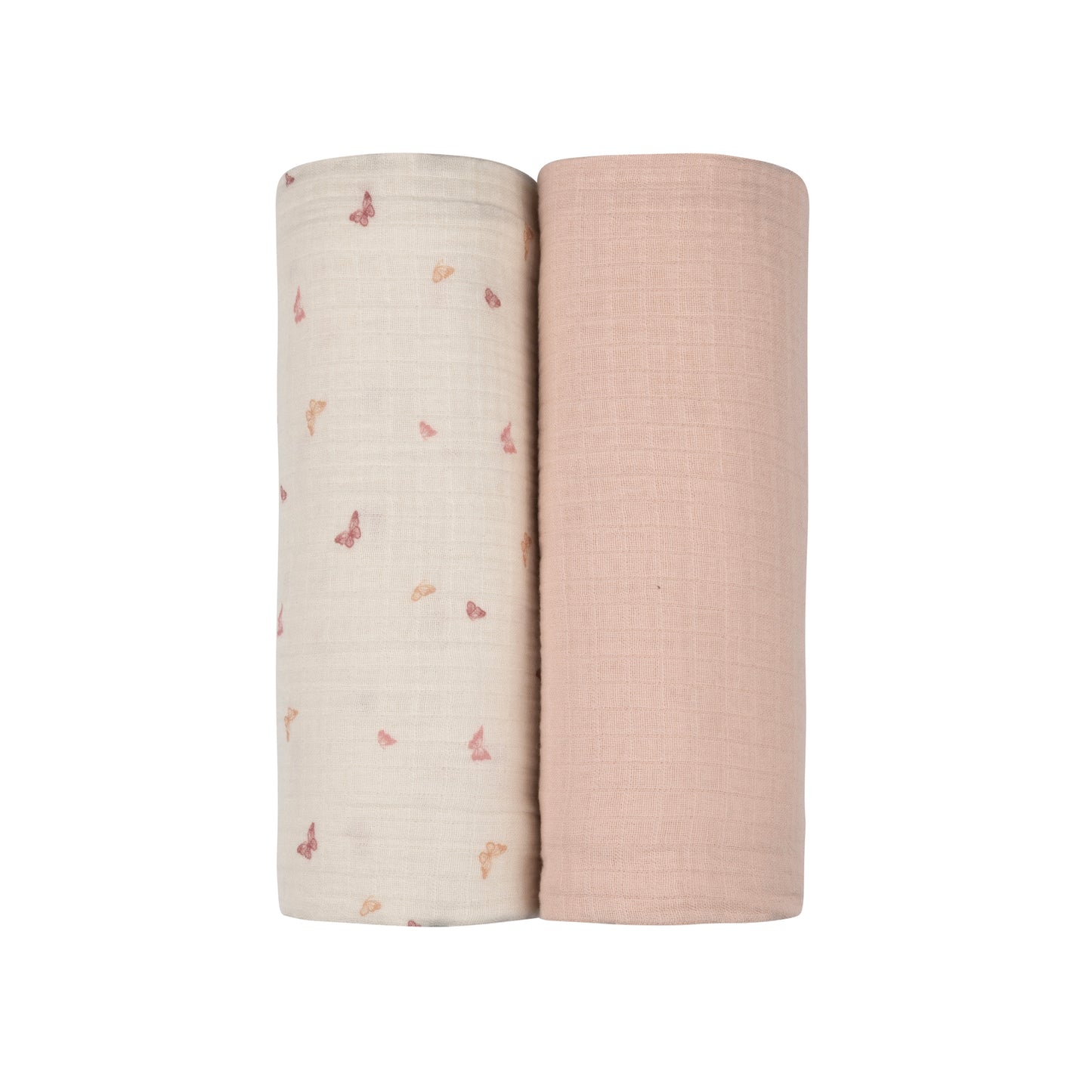 Aurora Jersey Cotton Butterfly Swaddle Set 2 Pack - Pink