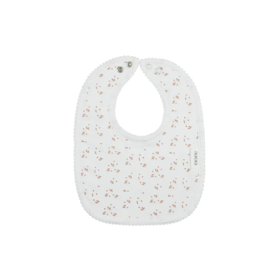 Aurora Floral Leaf Collection - Ivory Girl - Bib