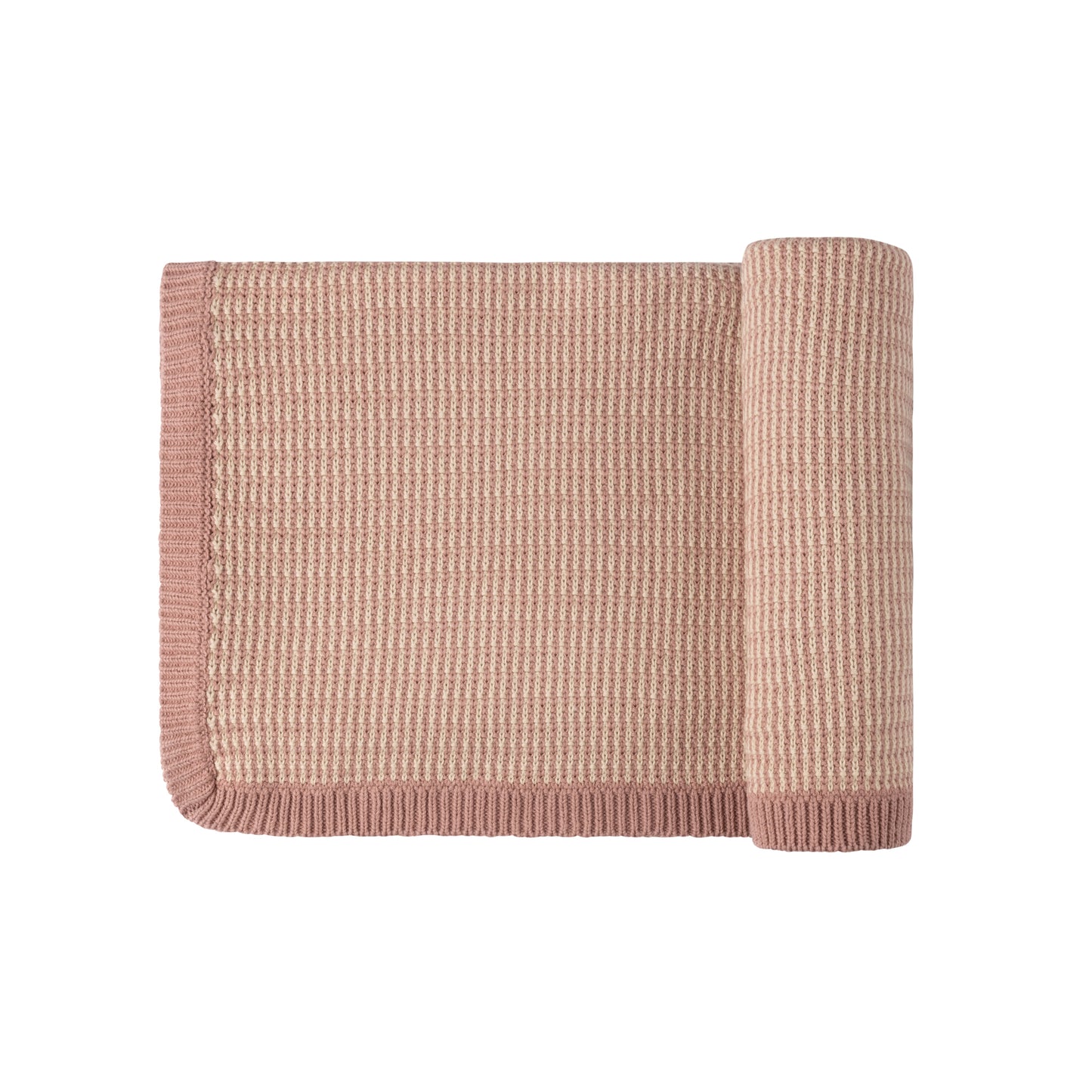 Looms Pink Thin Stripe Blanket