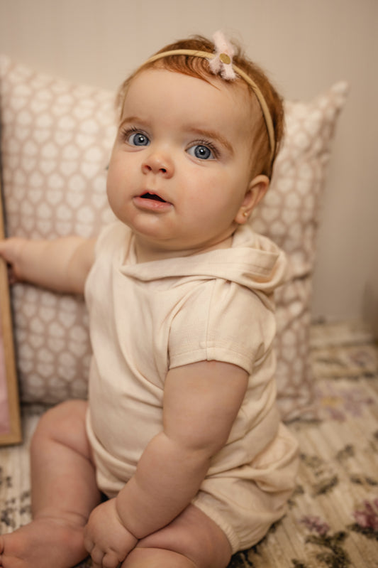 Bondoux Houndstooth Pink Print Girls 2Pcs Short Set