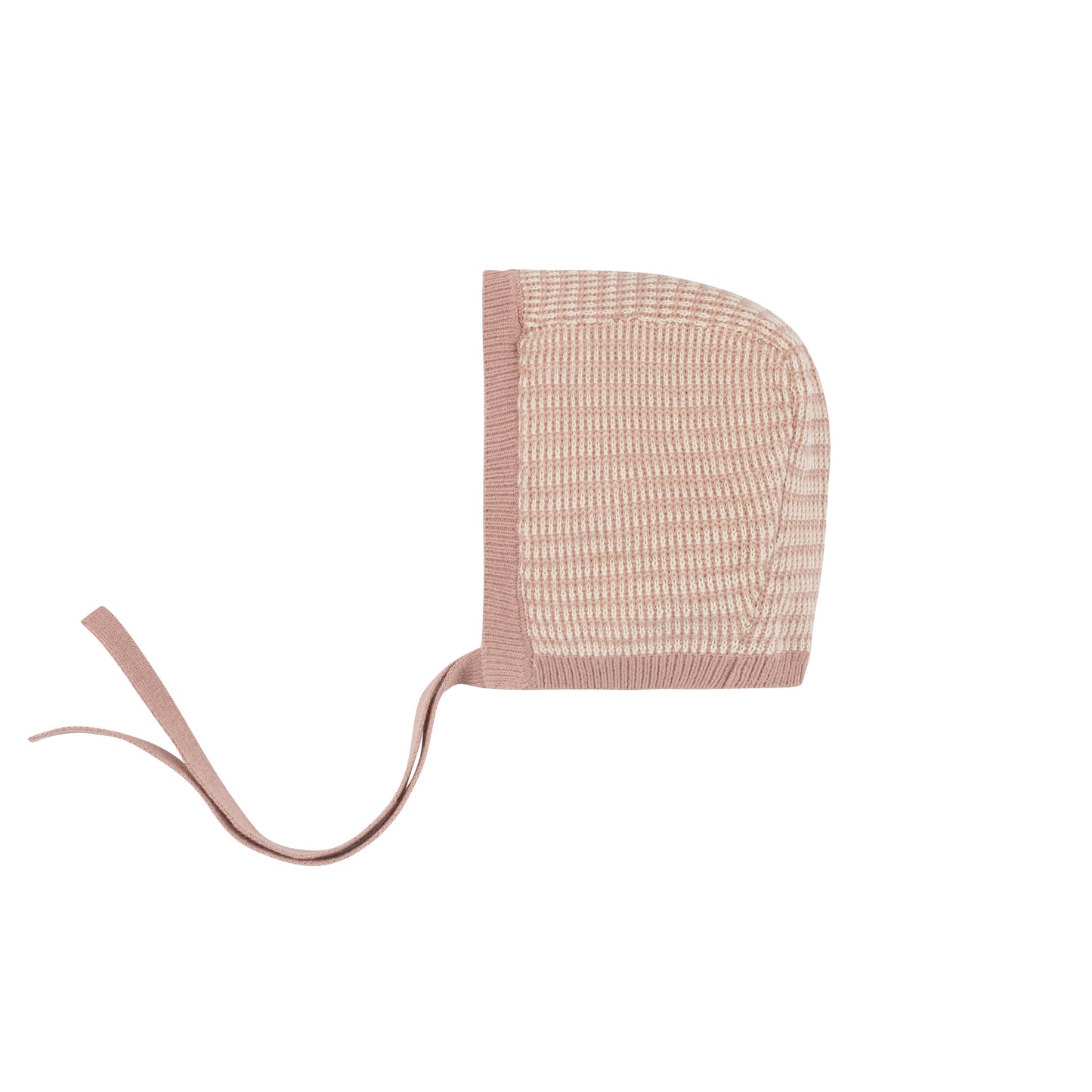 Looms Pink/Ivory Thin Stripe Bonnet