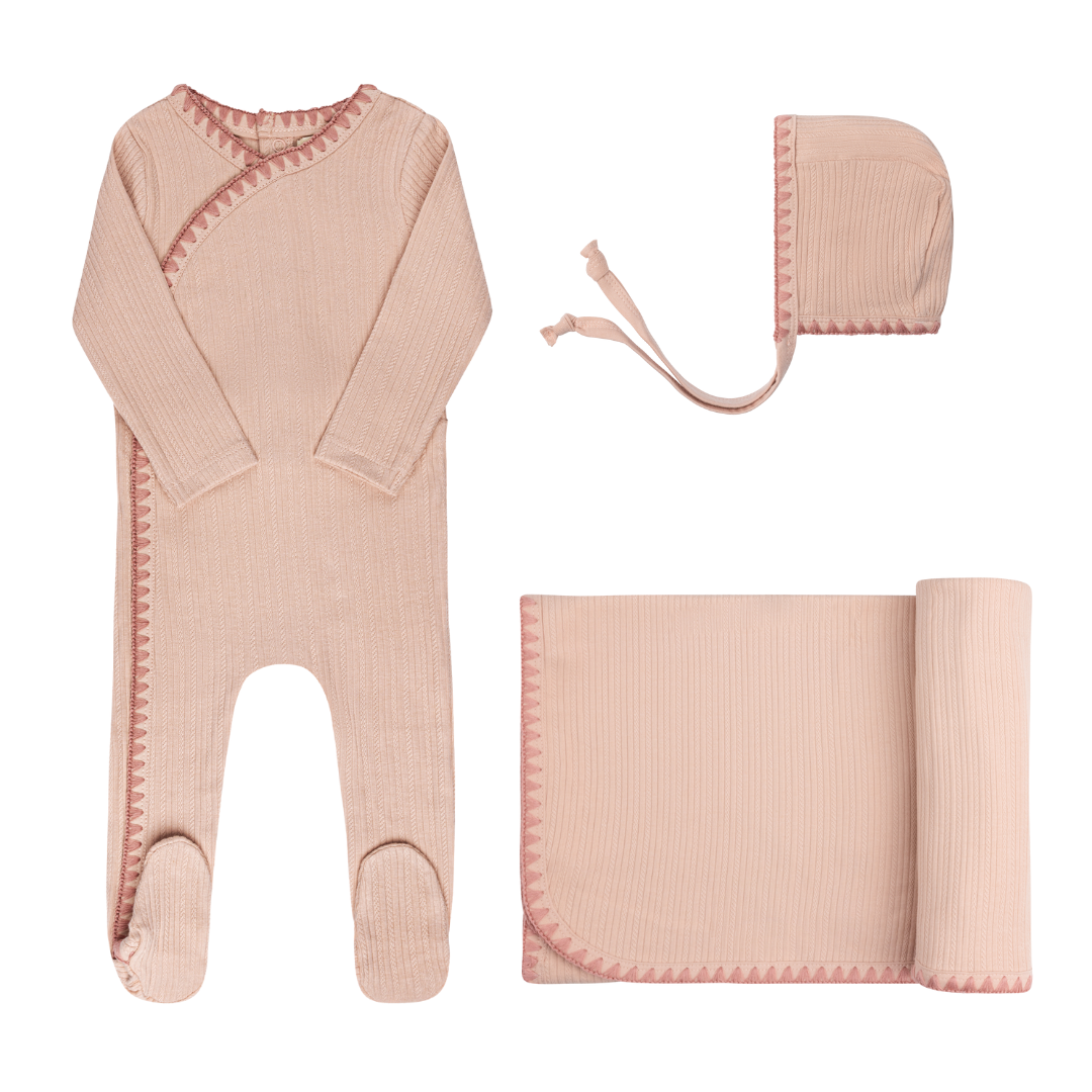Ely's and Co Pink Whip Stitch Collection Take Me Home Set