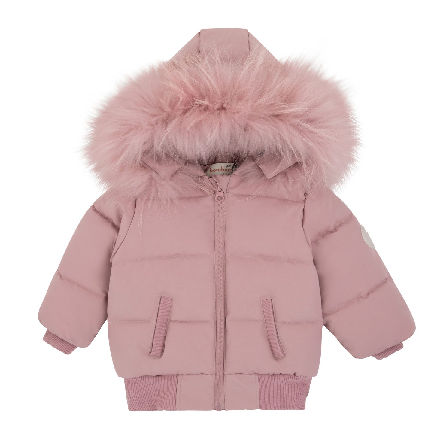 Bondoux Textured 'B' Jacket- Pink