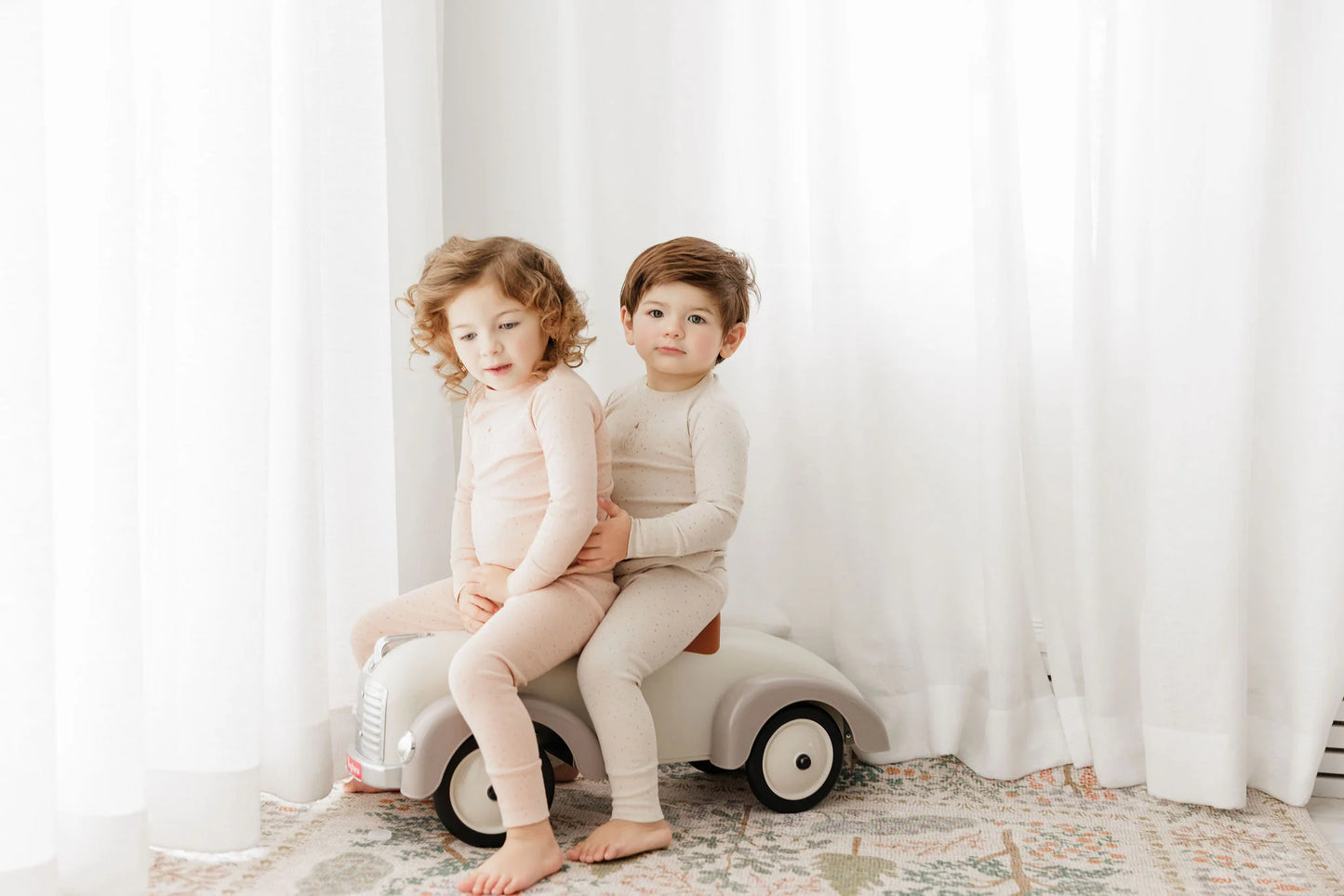 Ely's and Co Cotton Bunny Collection Lounge Set-Tan