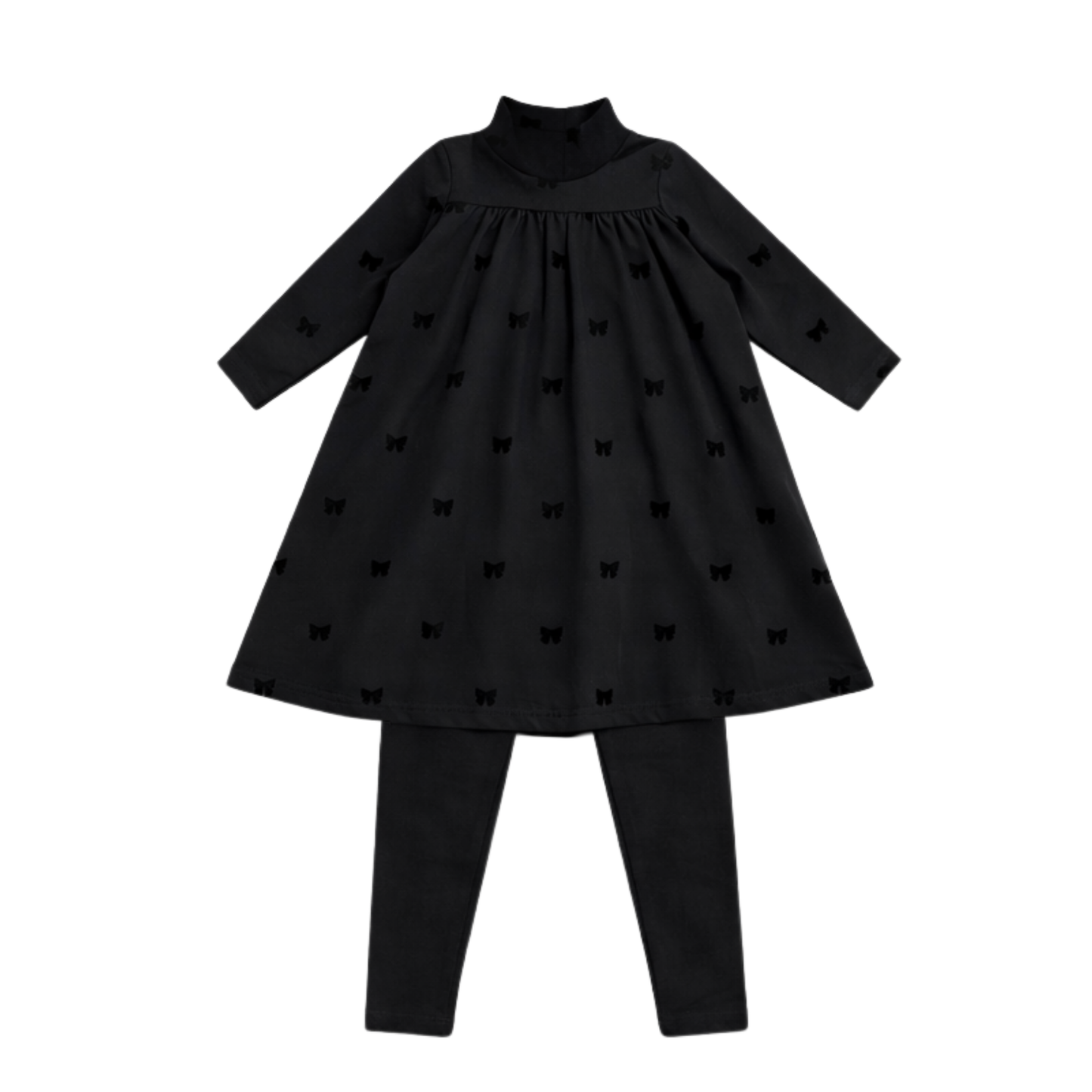 Little Label 2 Piece All Over Bow Print Robe Set