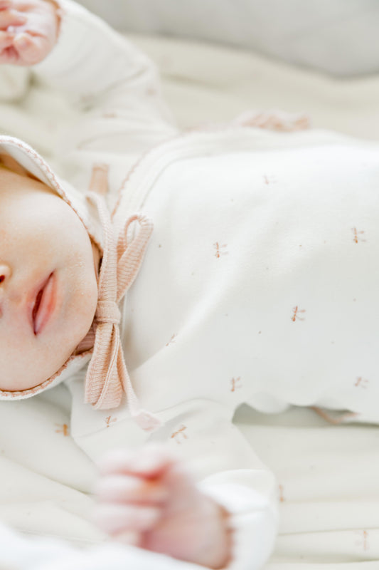 Mon Tresor Bow Wrap Layette Set - Ivory