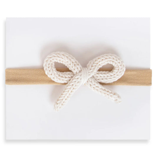 Adora Crochet Mini Headband - Cream