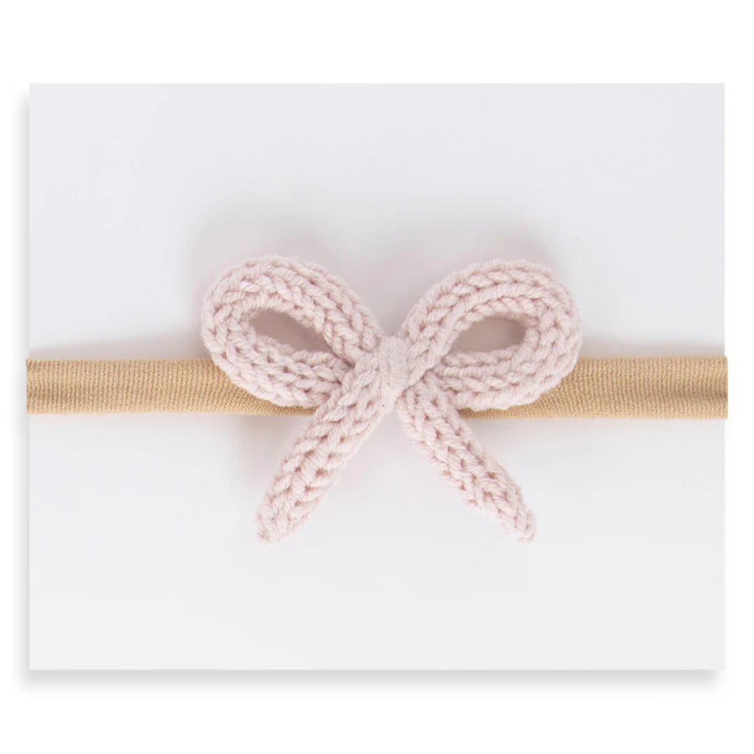 Adora Crochet Mini Headband - Pale Blush