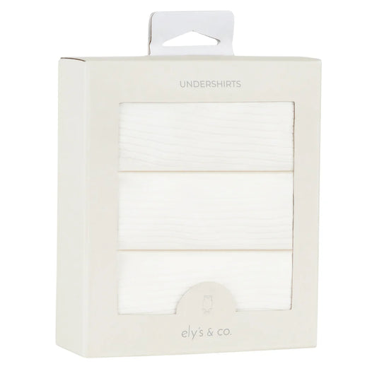 Ely's and Co 3 Pack Ribbed Undershirt Girls Ivory Spaghetti Strap