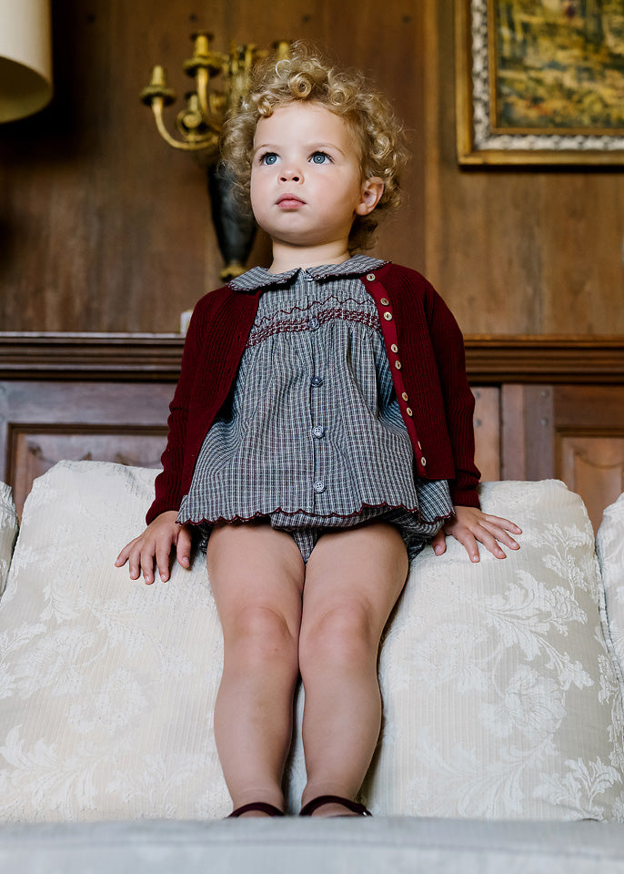 Lil Legs Plaid Edition Girls Toddler Set- Soft Grey Plaid