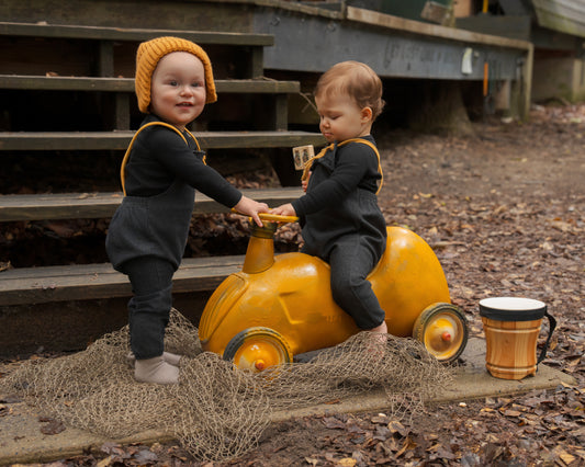 Bondoux Yellow Denim Romper-Boys