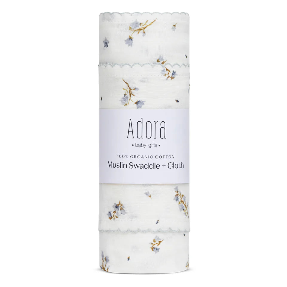 Adora Floral Boys Swaddle + ClothÂ