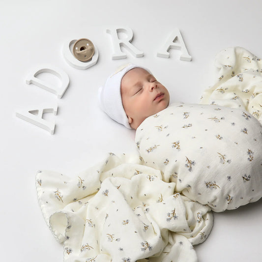 Adora Floral Boys Swaddle + ClothÂ