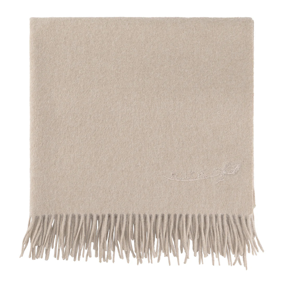 Peluche Lambswool Blanket - Taupe