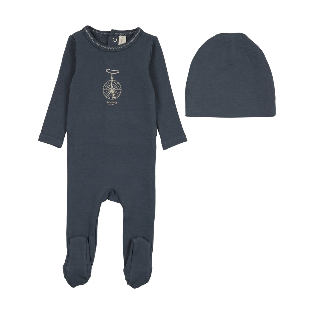 Lilette Bicycle Footie Set - Off Navy