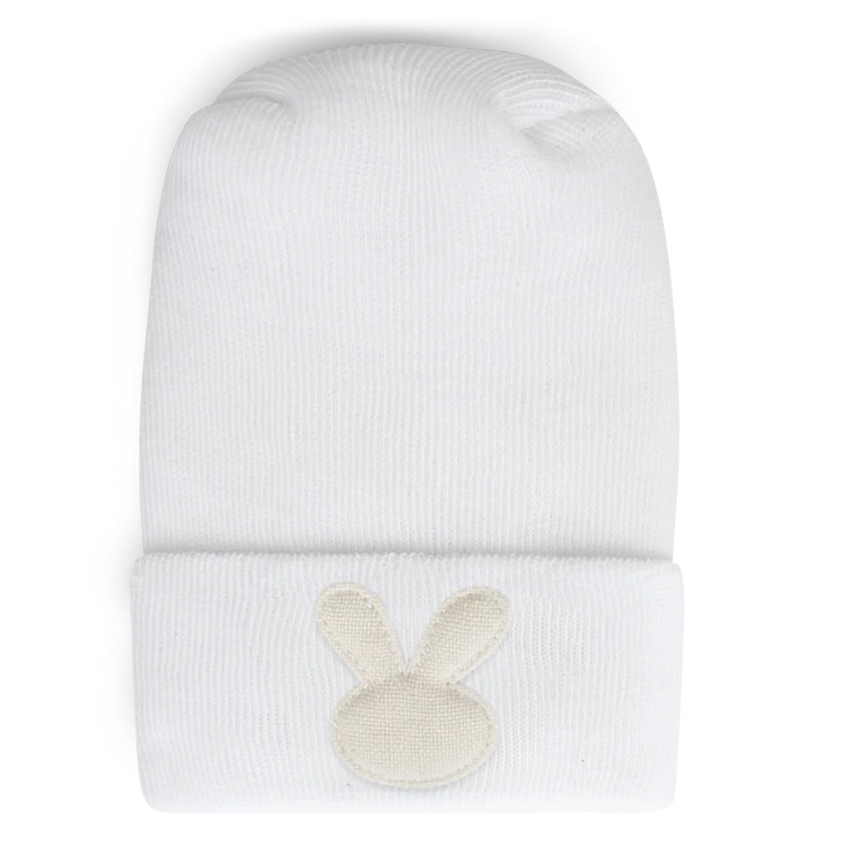 Adora Hospital Hat - Linen Ivory Bunny