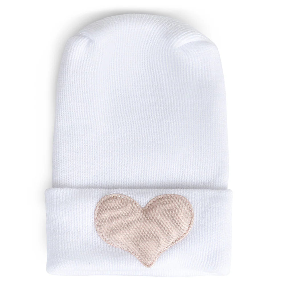 Adora Hospital Hat - Linen Petal Heart