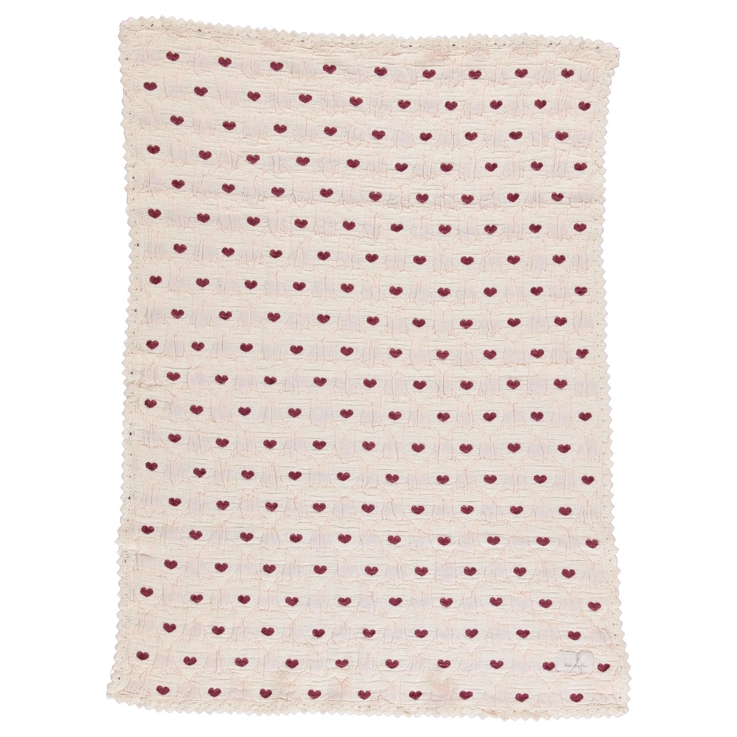 Bebe Organic Heart Motif Love Blanket