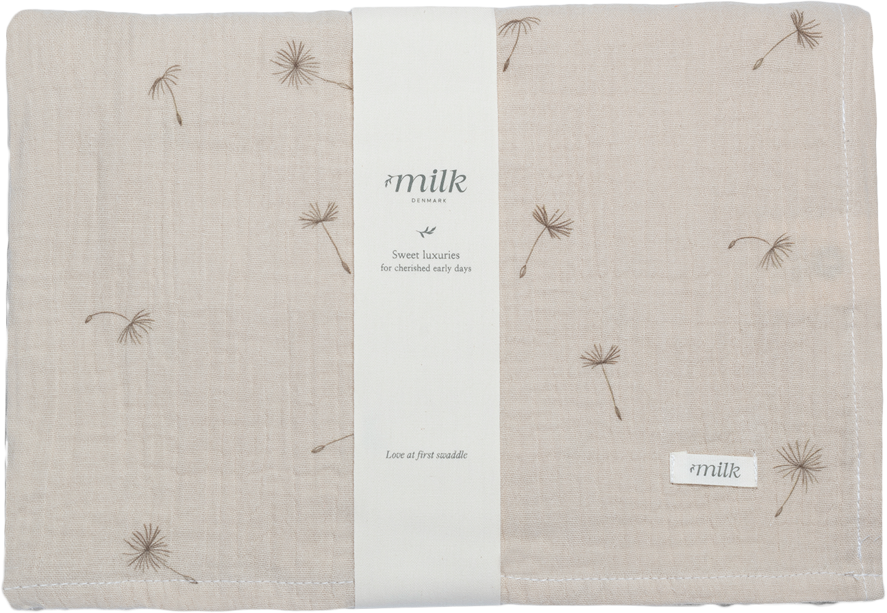 Milk Denmark Muslin Swaddle - Wildflower Taupe
