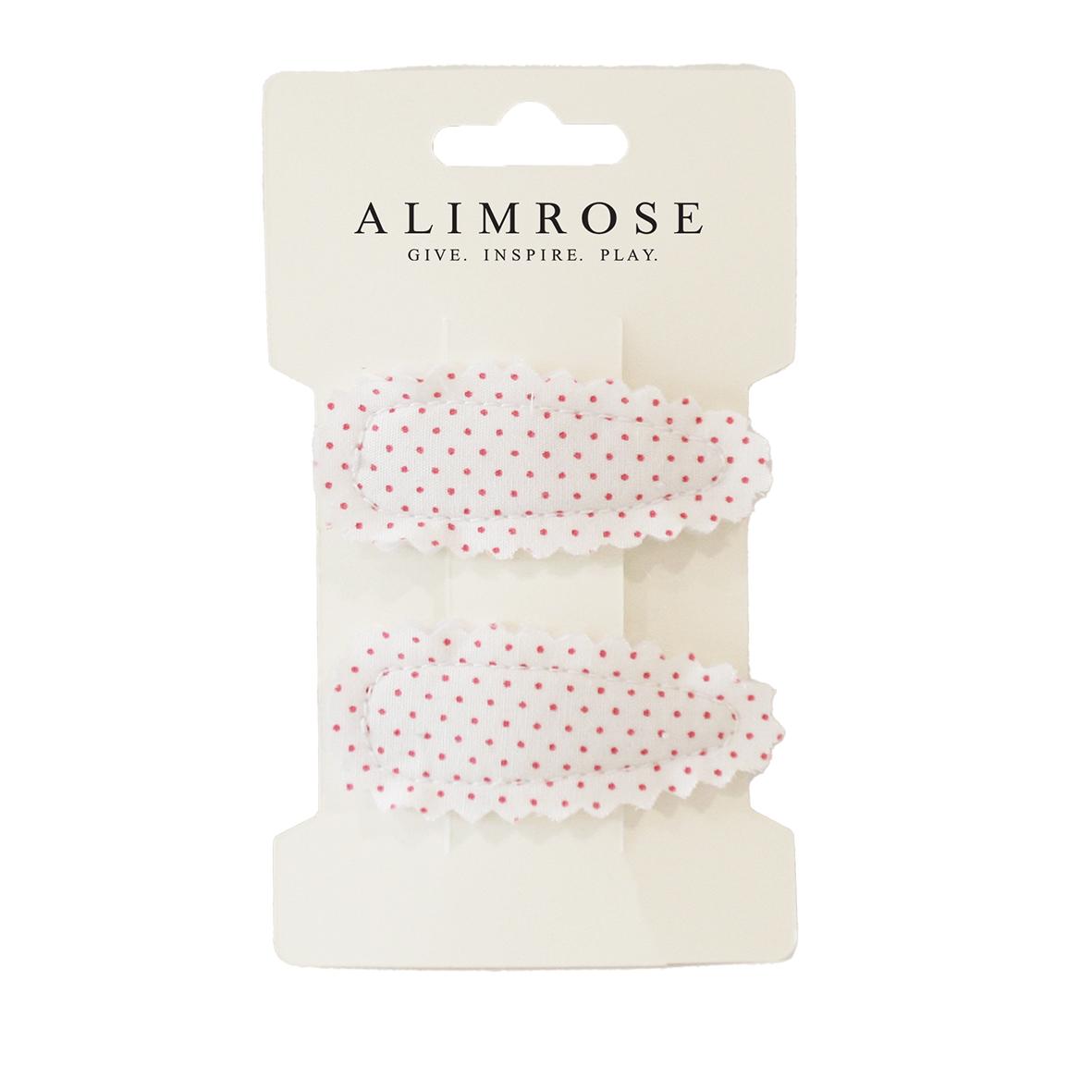 Alimrose Hair Clip Set- Spot Pink
