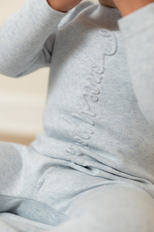 Bee & Dee One Upon A Baby Footie+Beanie- Blue Whisp