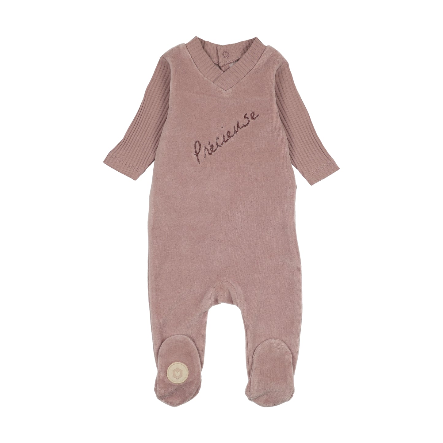 Mon Tresor Precious Moments Footie- Mauve