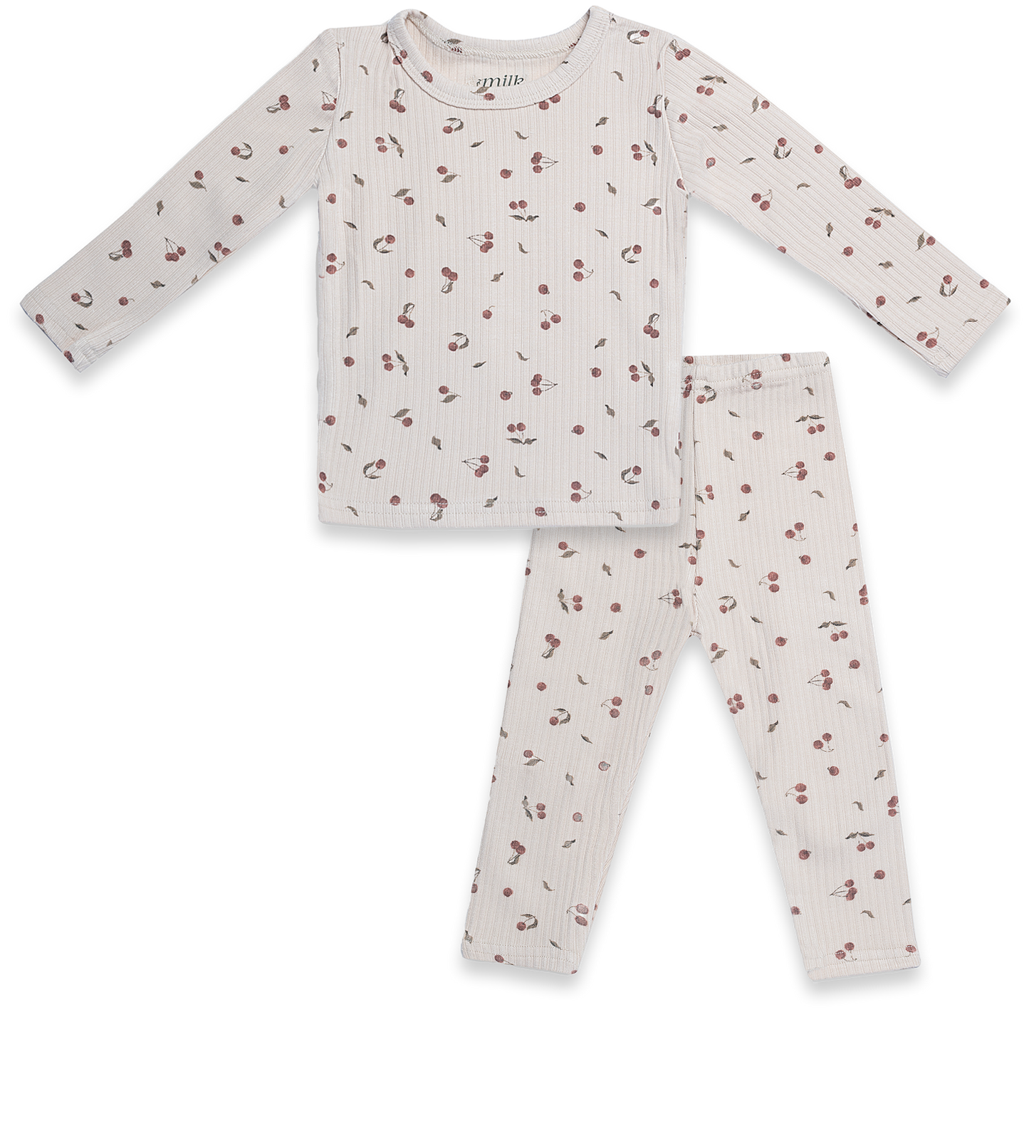 Milk Denmark Cherry Ribbed Set