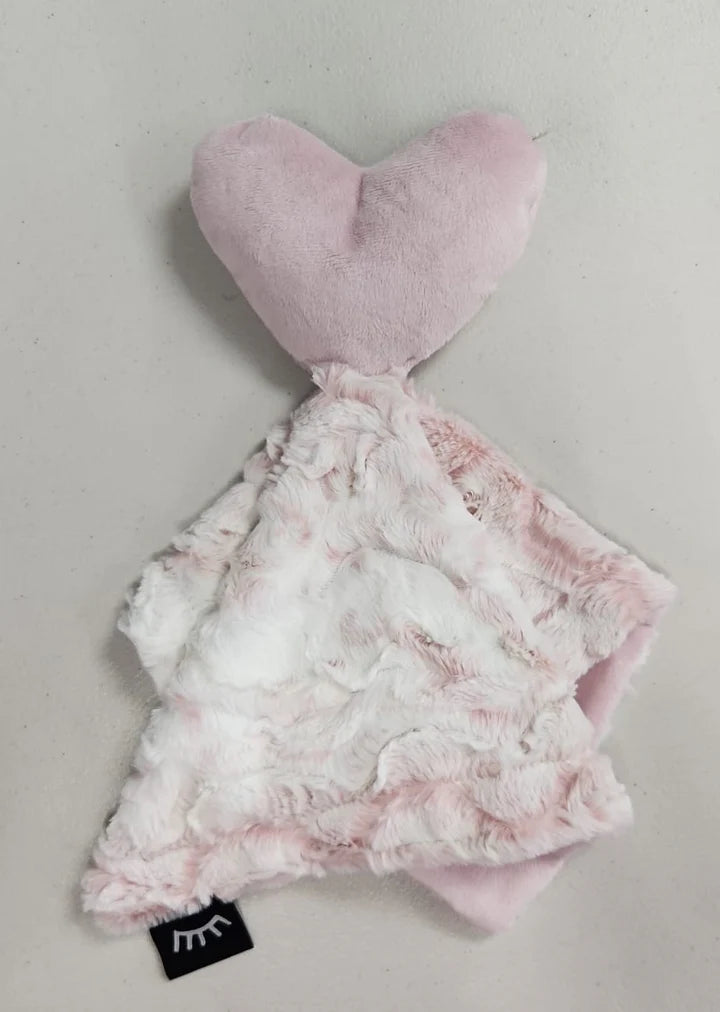 Winx and Blinx Owl Light Mauve Heart Minky Lovey