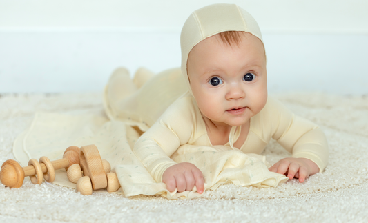 Noggi Floral Patch Footie + Bonnet Boy