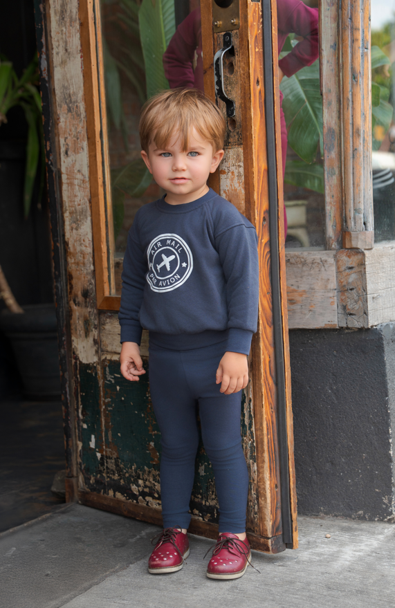 Bondoux Avion 2 Piece Set-Navy