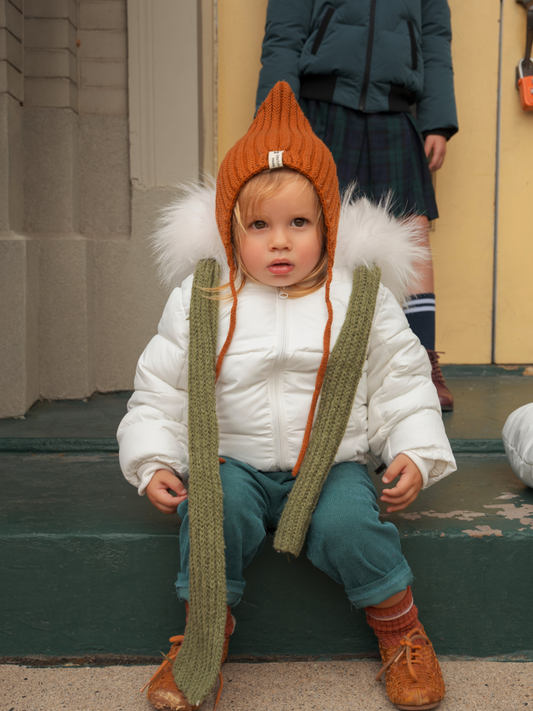 Bondoux Textured 'B' Jacket-White