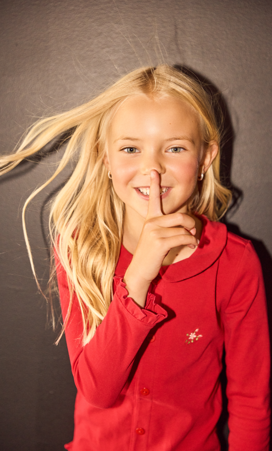 Noggi Ruffle Grandpa Loungewear Set- Girls