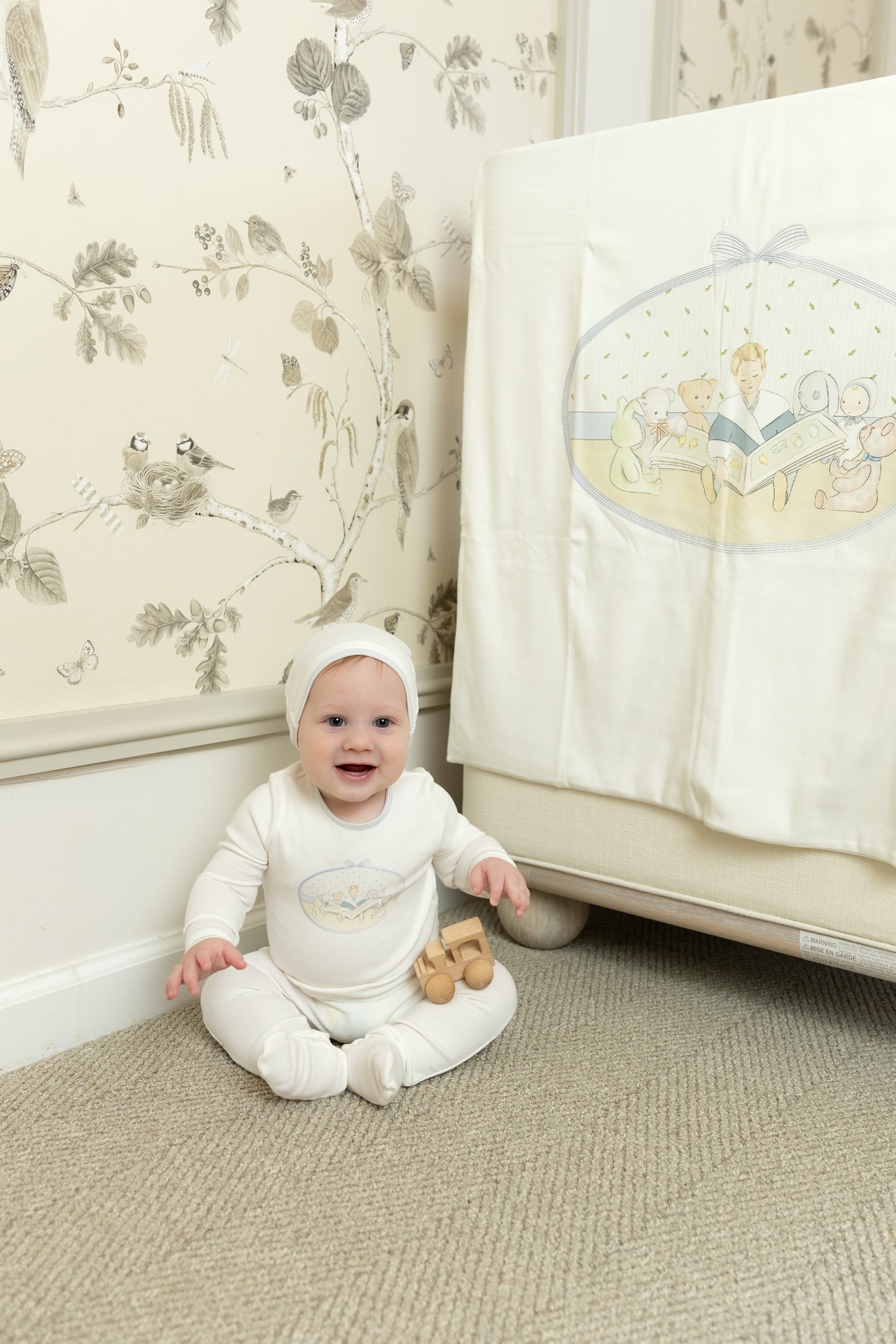 Bee & Dee Storytime Series Footie+Beanie - Boys