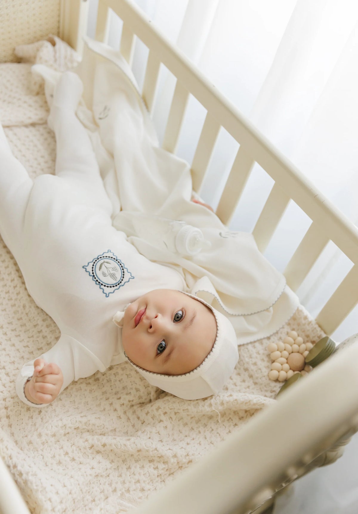 Mon Tresor Vintage Stamp Boys Layette Set
