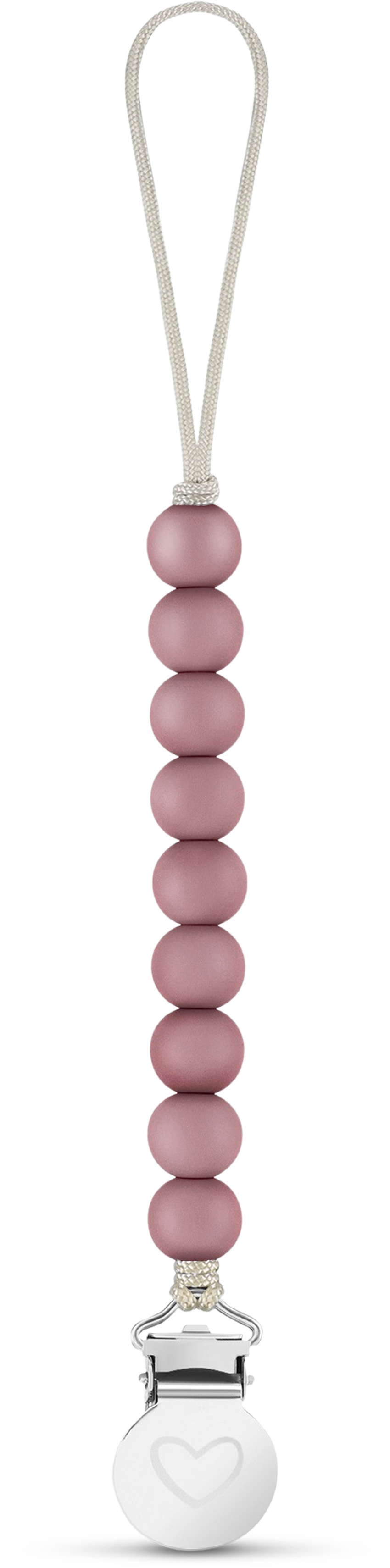 Bleu La La - Lulababe Pacifier Clip: Plum