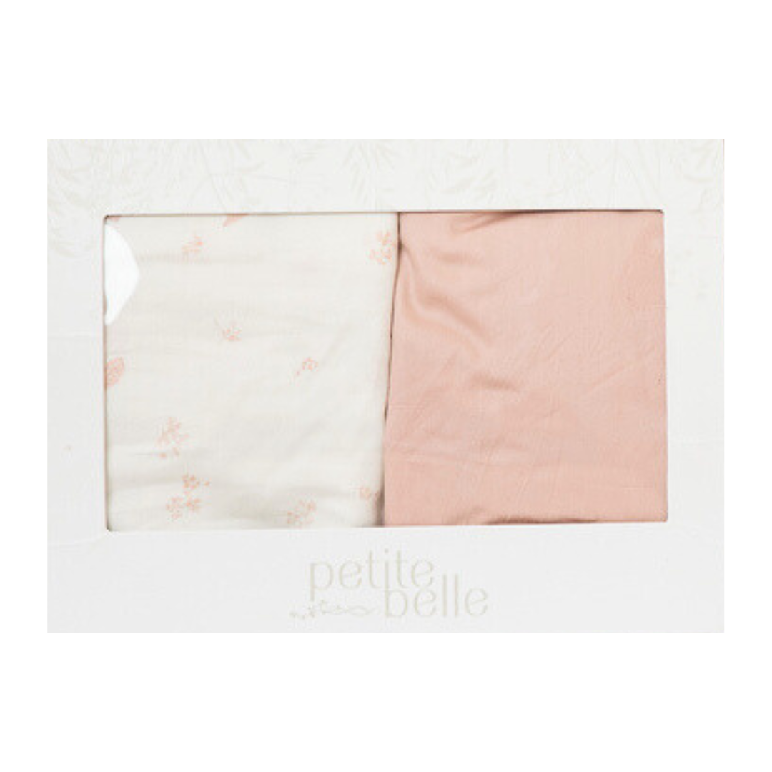 Petite Belle Toile Safra Sheet Set- Rose Pink: Porter Crib