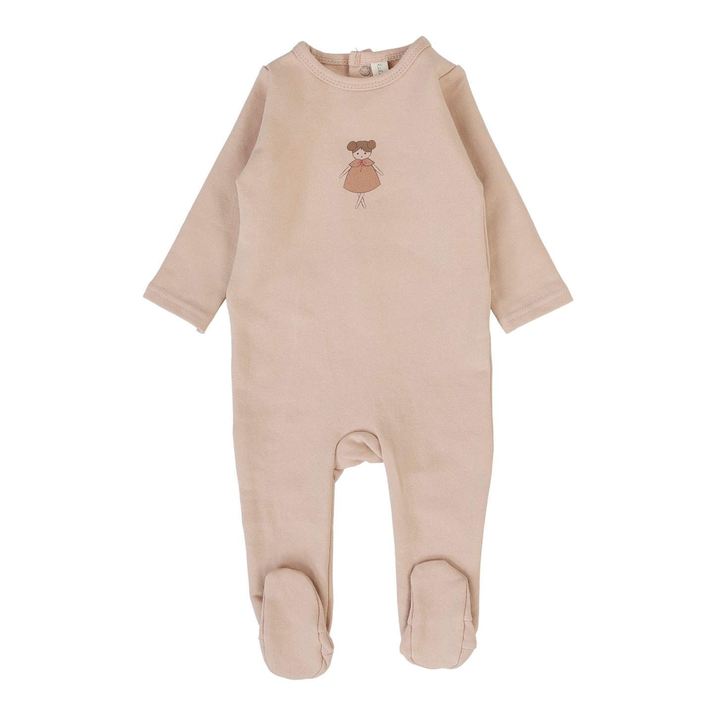Lilette Graphic Footie-Dusty Pink