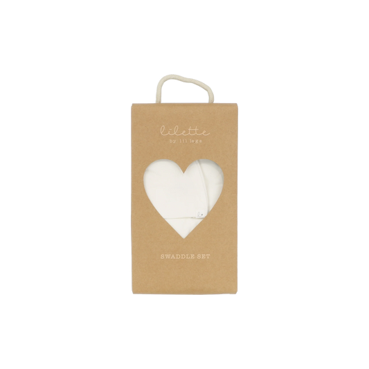 Lilette Bamboo Swaddle Set-White