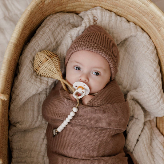 Bleu La La - Luladream Pacifier Set of 2 Camel + Cream