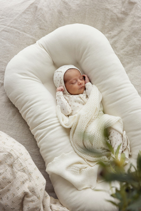 Lilette Floret Print Footie-Cream/Pink