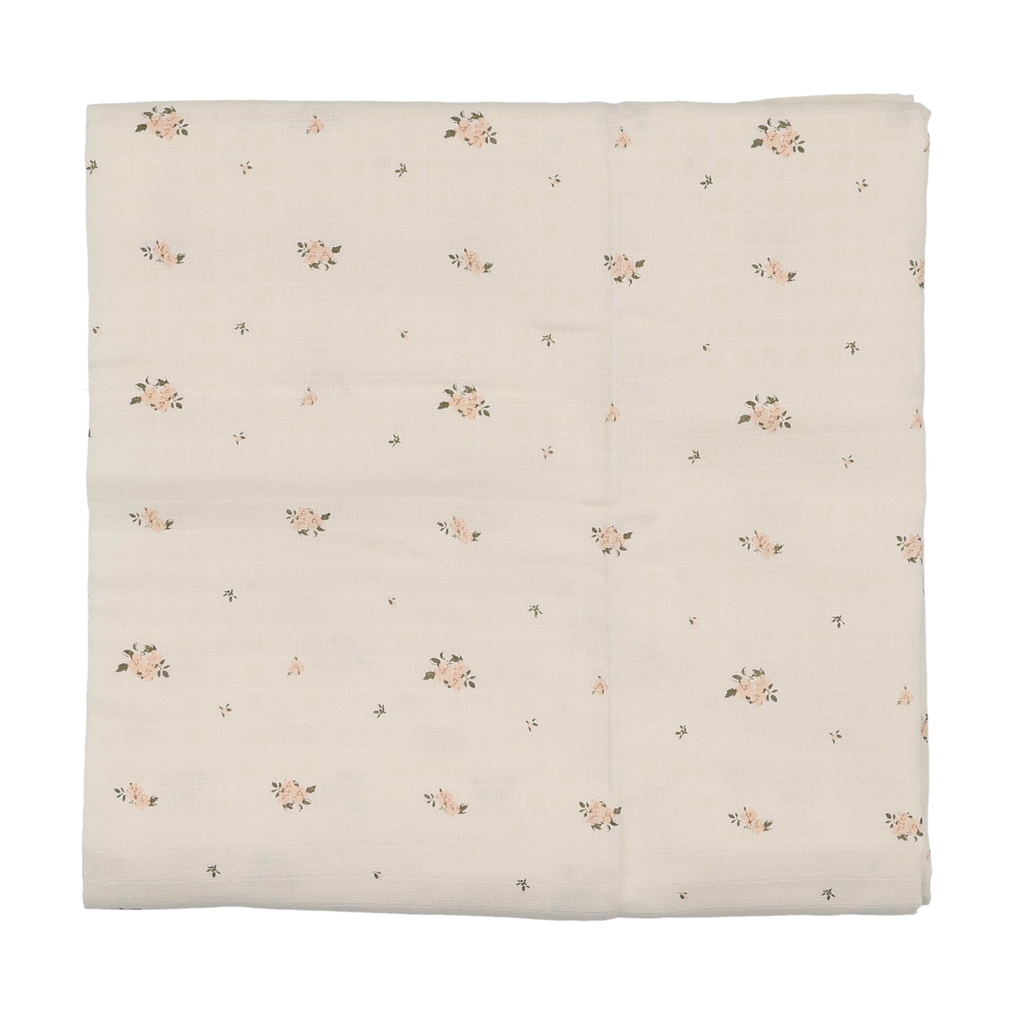 Lilette Rosebud Muslin Swaddle-Cream/Pink