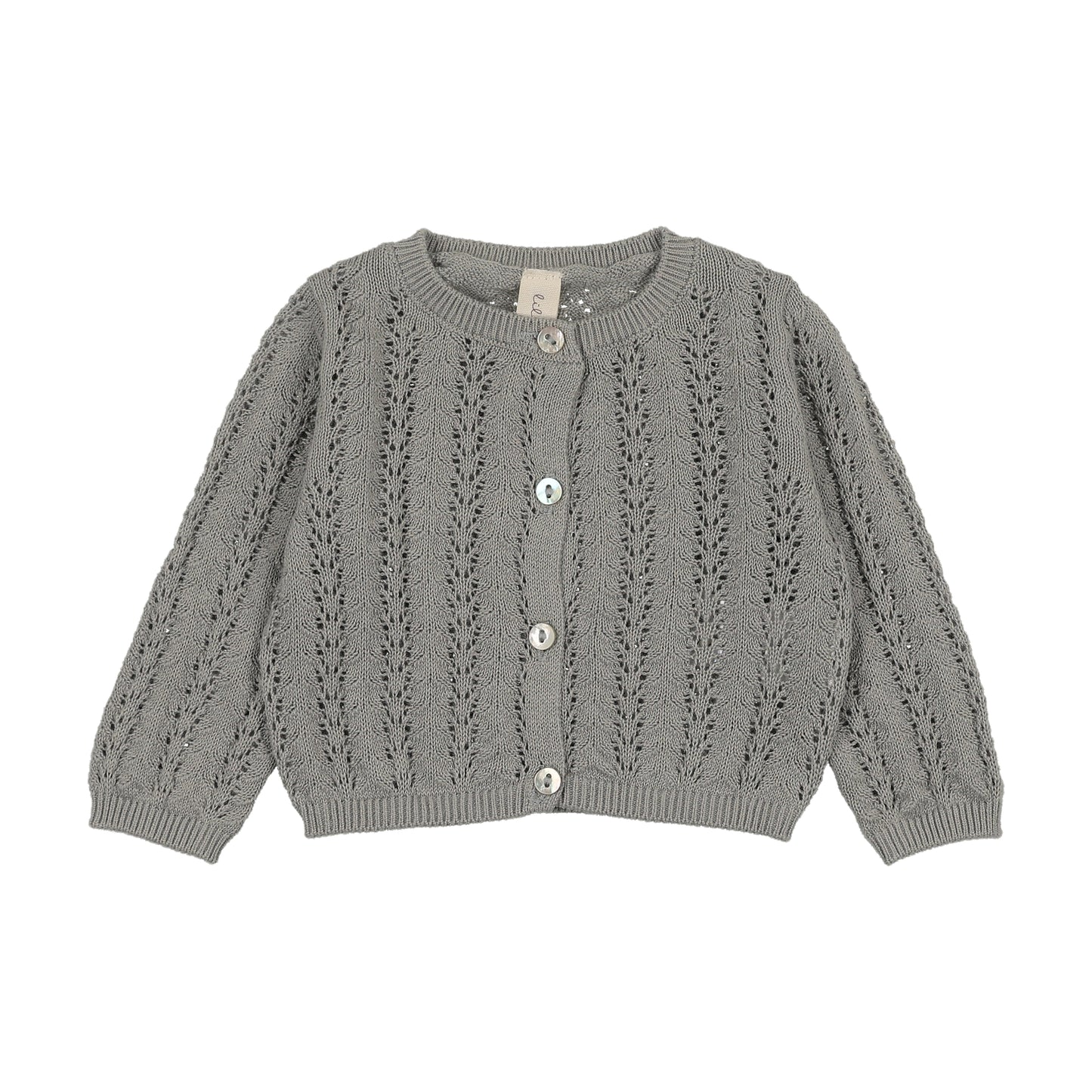 Lilette Crochet Knit Shrug- Light Blue