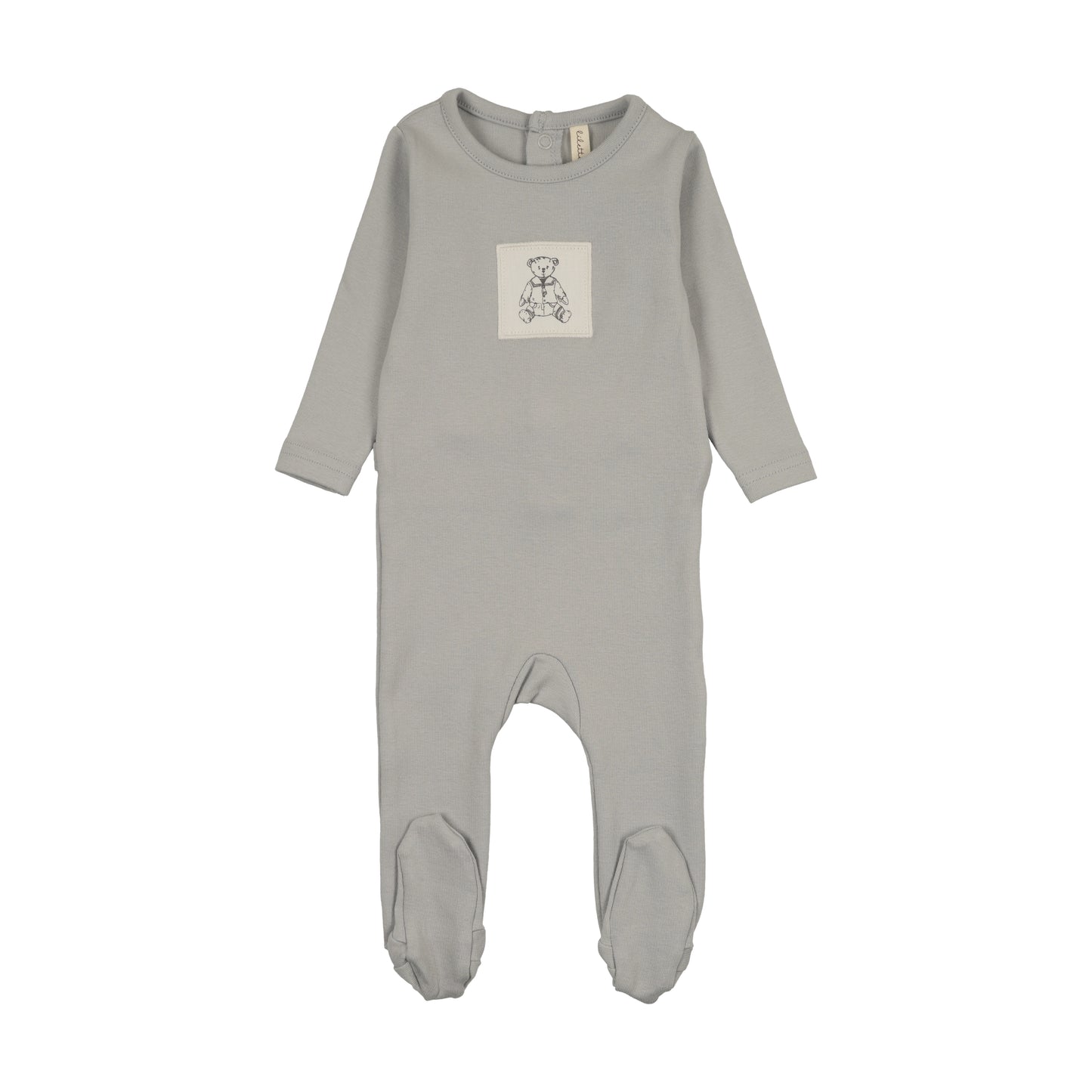 Lilette Graphic Tag Footie - Pale Blue