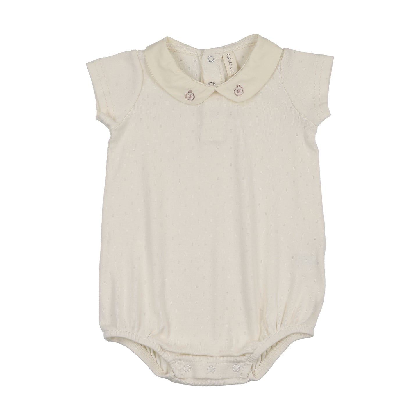 Lilette Sweetheart Collar Romper - Cream/Dusty Pink