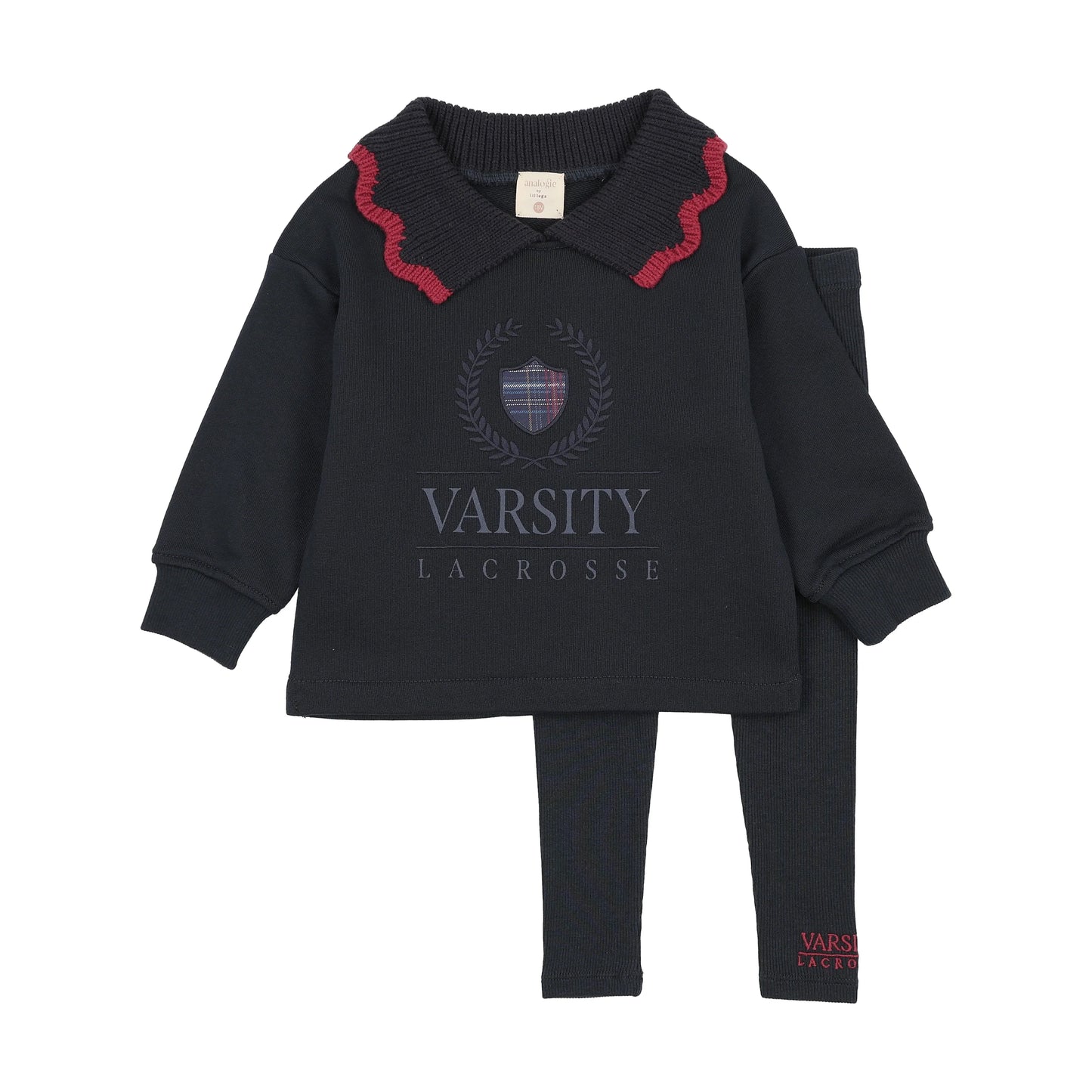 Lil Legs Fan Club Girls Sweatshirt Set - Navy/Navy